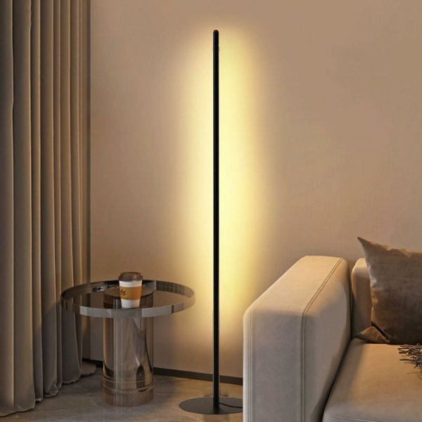 北欧 LEDフロアスタンドライト 100cm リモコン付き 无段階調光調色 寝室/間接照明 おしゃれルームライト拍卖