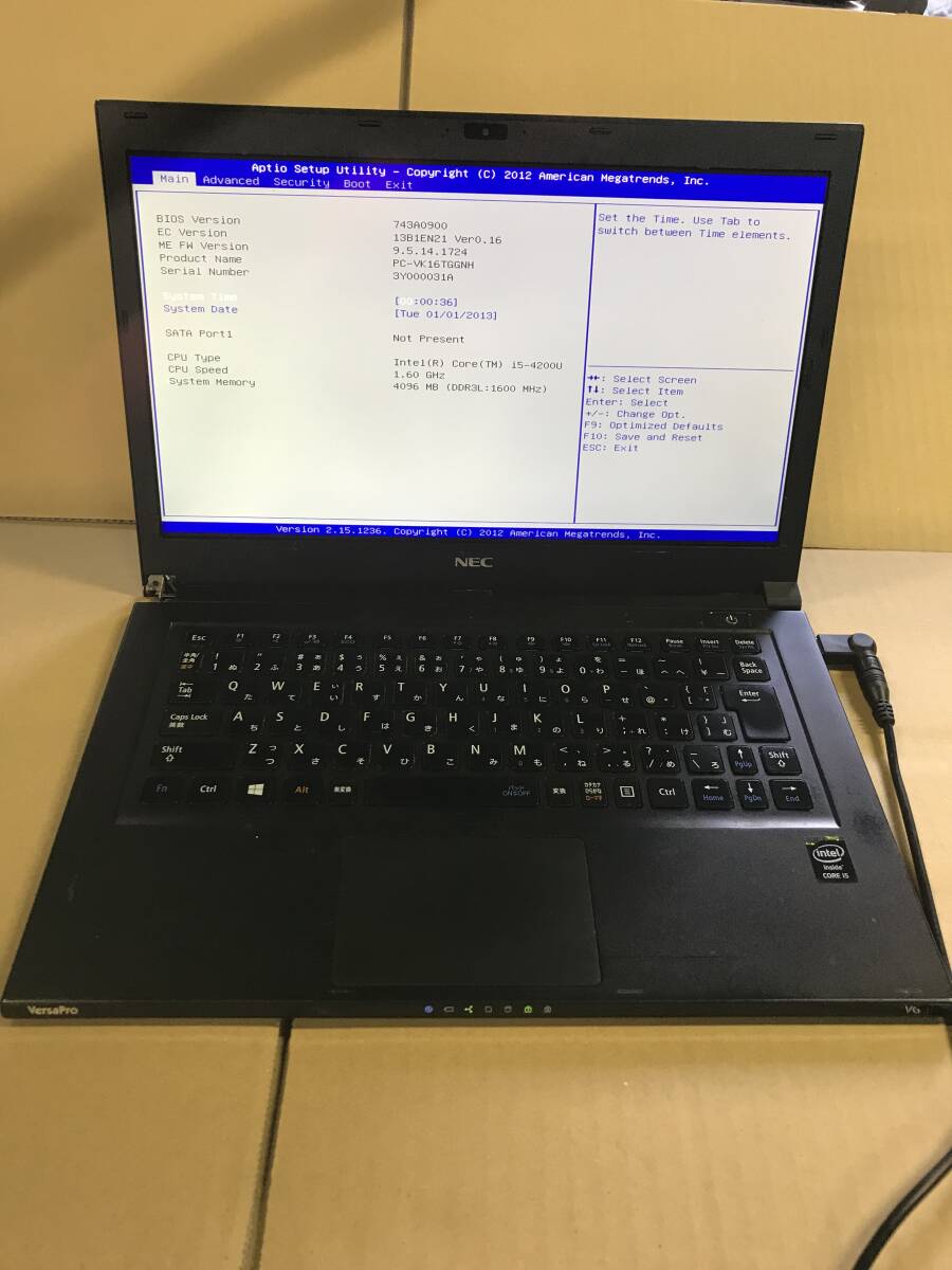 198★訳あり品 NEC VK16TGシリーズ Intel Corei5-4200U CPU/4GBメモリ/Webカメラ 13.3インチ ノートPC★拍卖