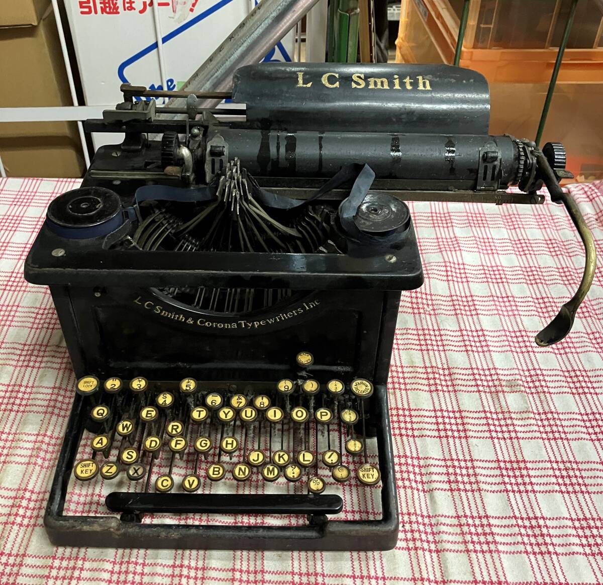 【G296】CORONA コロナ L C Smith&Corona Typewriters Inc タイプライター 昭和レトロ アンティーク 現状品拍卖