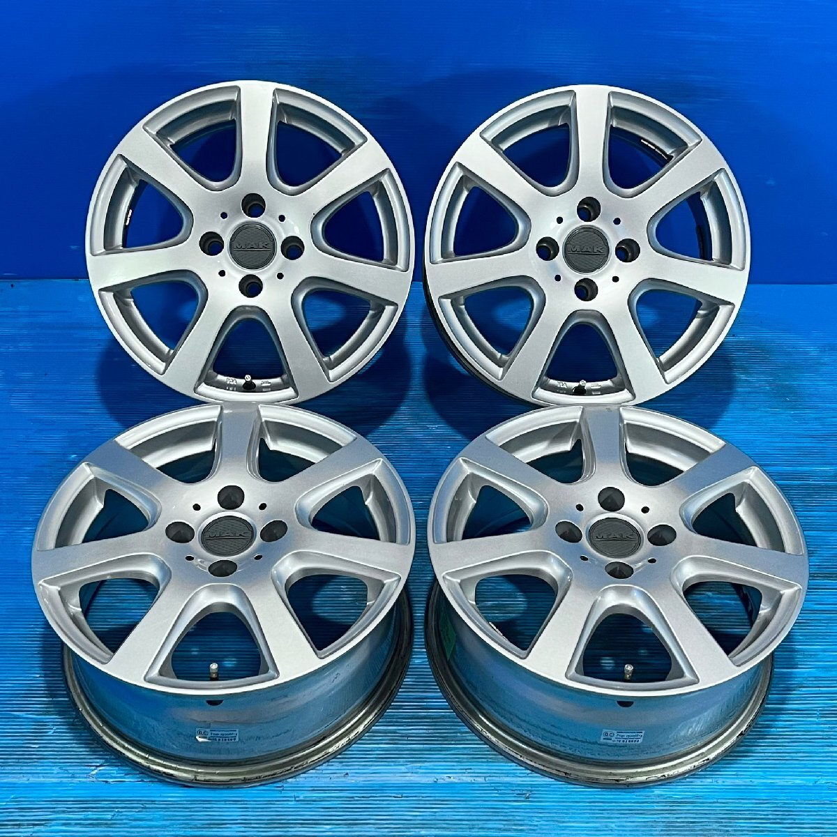 良品 プジョー 208 2008 MAK DOLOMITI マック ドロミチ 16インチ 6.5J+27 4H108 ハブ径Φ65.1 ボルト付き スタッドレス用 等拍卖