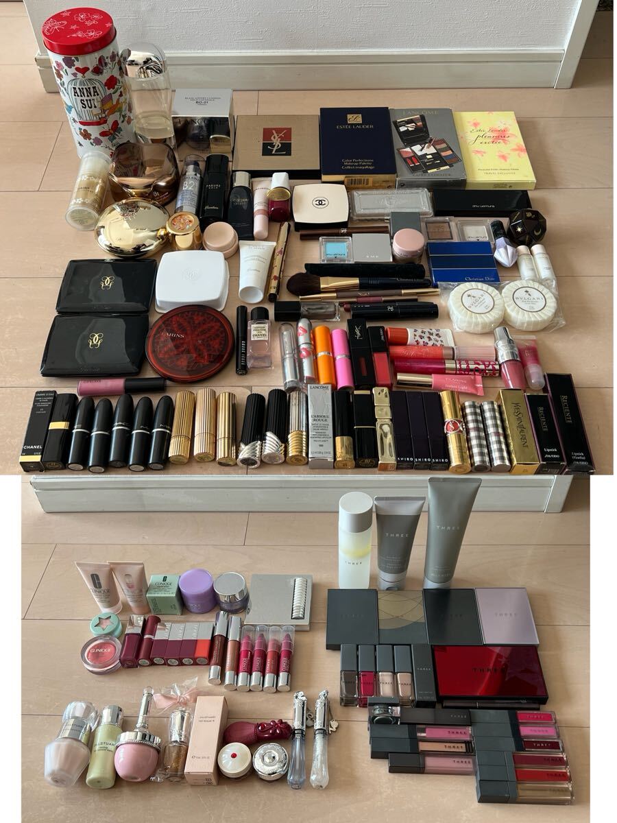 デパコス大量まとめセット売り!アイカラーリップカラーアイシャドウコスメ化粧品クリニークTHREEスリー口紅SHIROシロボビイブラウン拍卖