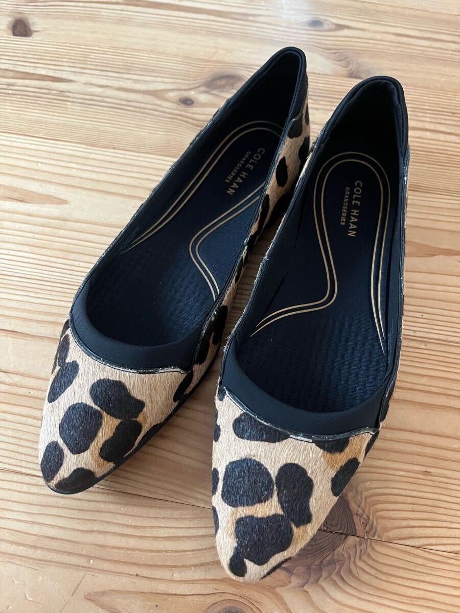 ☆コールハーンCOLE HAAN アニマル柄パンプス新品7B拍卖