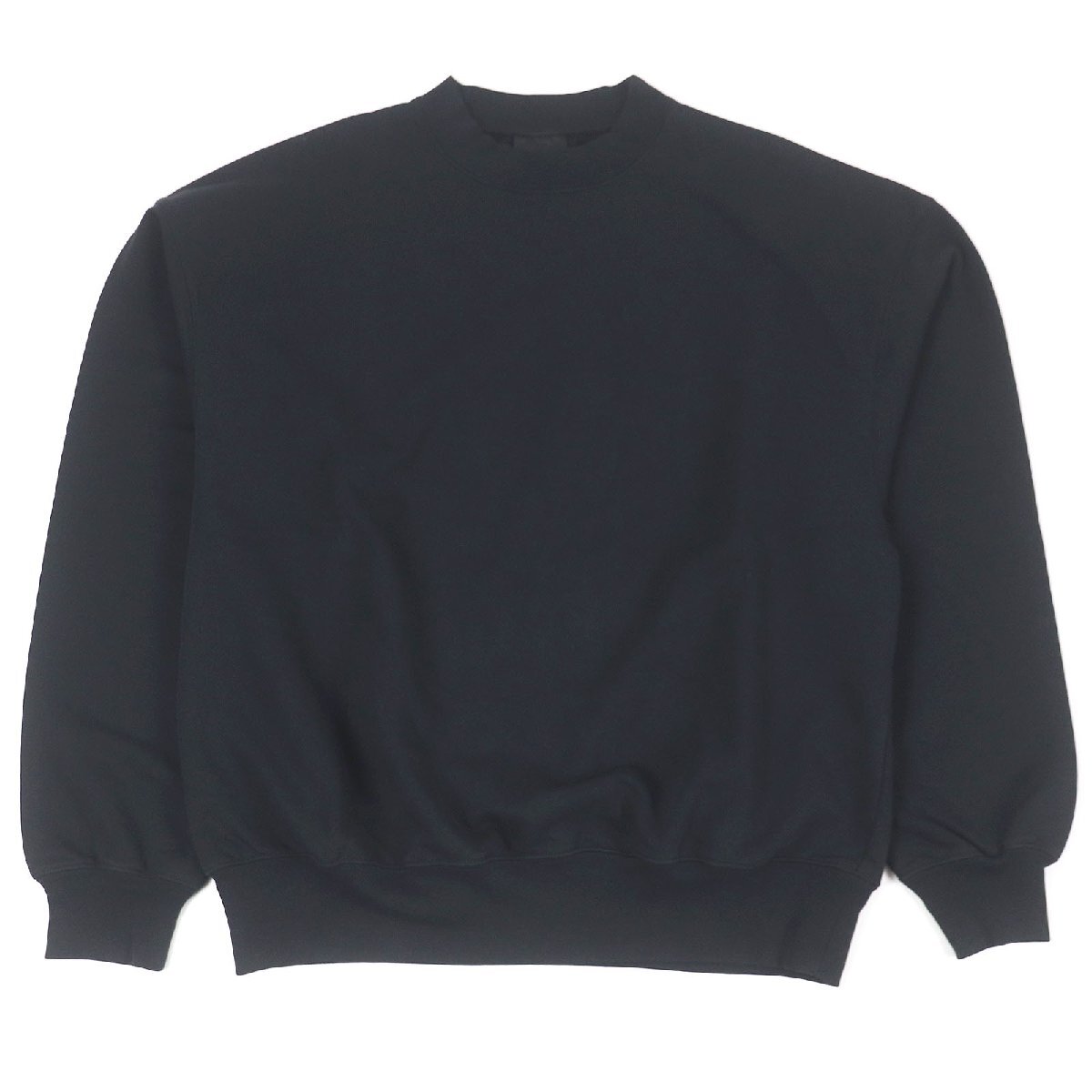 極美品□BALENCIAGA バレンシアガ 22AW 697869 バックロゴエンブロイダリー トレーナー スウェットシャツ ブラック XXS 正規品 メンズ拍卖