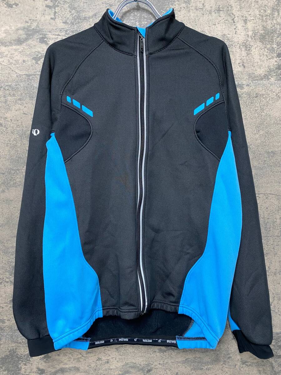 IX639 パールイズミ PEARL iZUMi 長袖サイクルジャケット 黒 L 裏起毛 WIND BREAK 毛玉拍卖