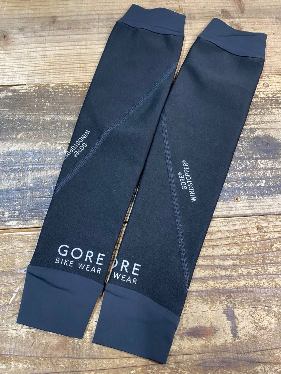 JC096 ゴア GORE BIKE WEAR アームカバー 黒 M GORE-WINDSTOPPER拍卖