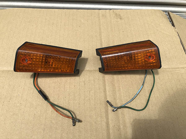 ホンダ リーダー50 純正 ウィンカー 左右セット STANLEY 1522 ウィンカーレンズ拍卖