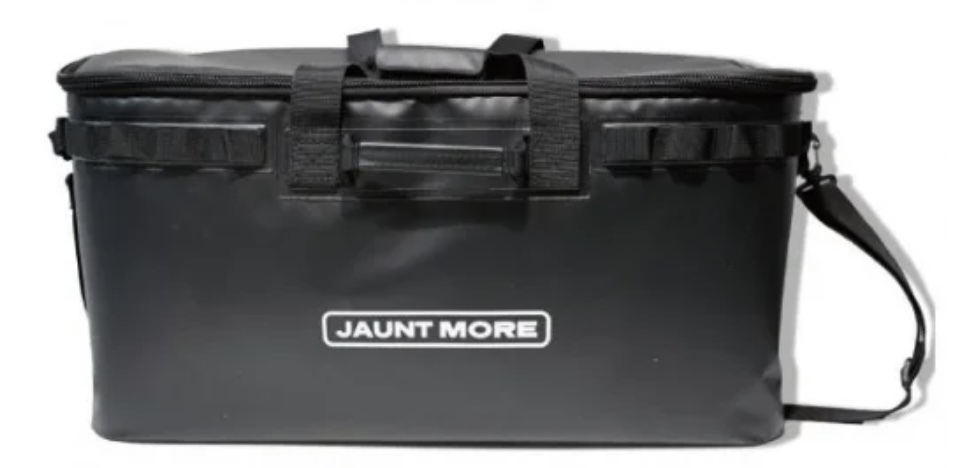 【送料込・即決】新品・未使用キャンプバッグ コンテナボックス JAUNTMORE ソフトコンテナーバック大容量65L ブラック収納黒 35%OFF拍卖