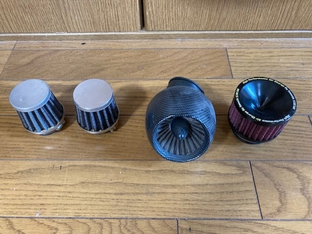 オートバイ エアーファンネル バンド付き 37φ2個 90°50φ1個 50φ1個拍卖