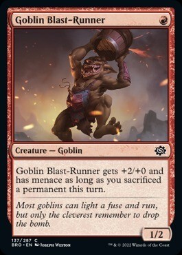 (英語)ゴブリンの爆風走り/Goblin Blast-Runner_赤_BRO-137拍卖
