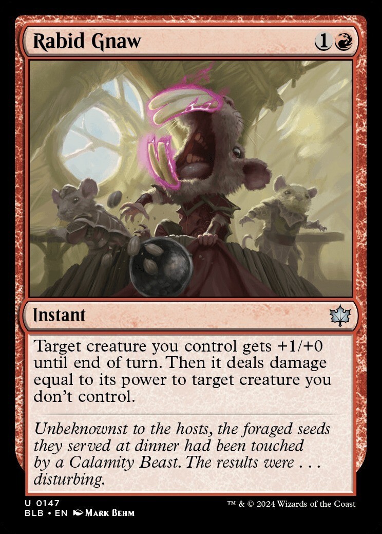 (英語)狂気の一齧り/Rabid Gnaw_赤_BLB-147拍卖