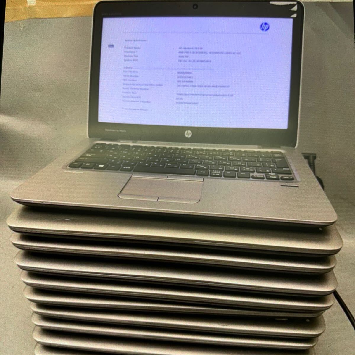 JK5269 HP EliteBook 725G4/AMD A10-8730B /メモリー:4GB/SSD:128/カメラ/BIOS確認だけ/10台セット拍卖