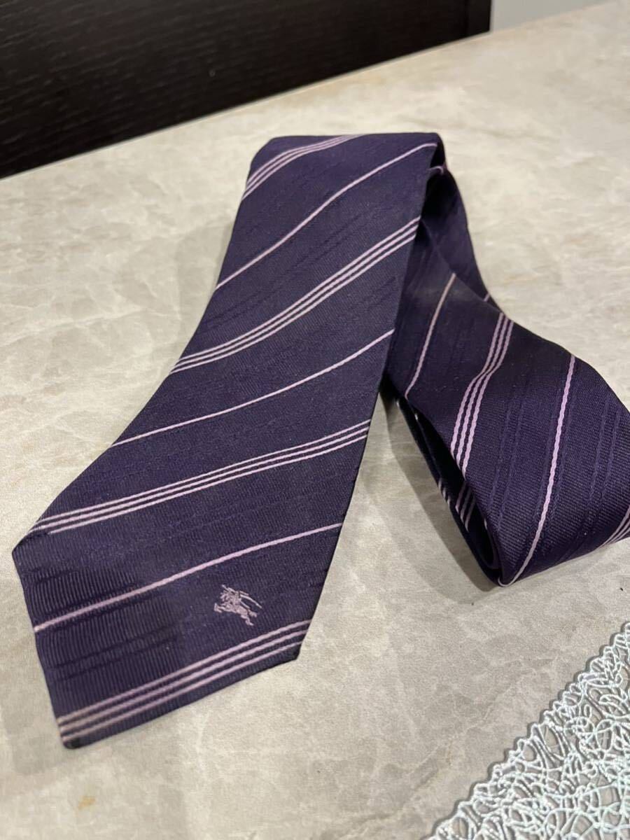 バーバリーブラックレーベルネクタイ レジメンタルストライプ Burberry blacklabel拍卖