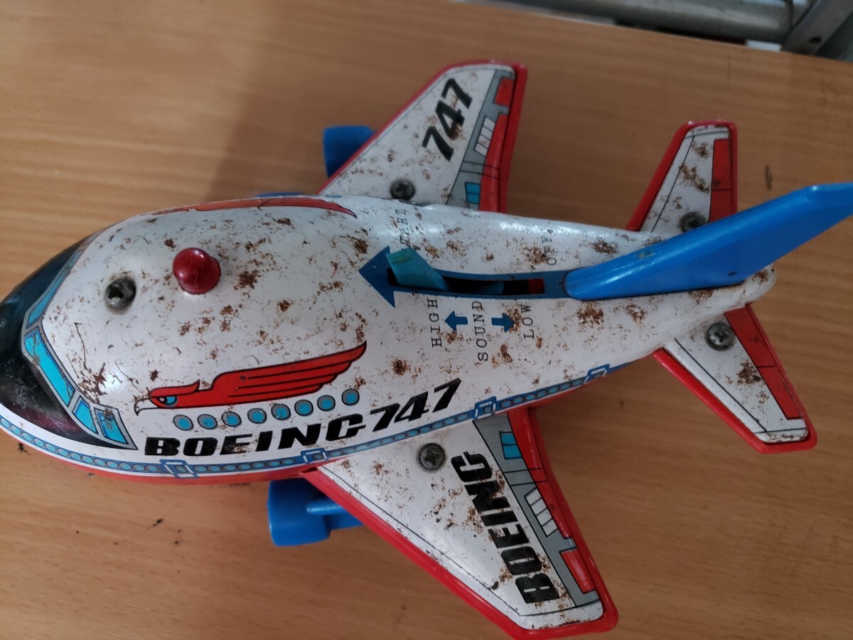 ボーイング747#レトロ#飛行機#ジャンク品#ブリキ拍卖