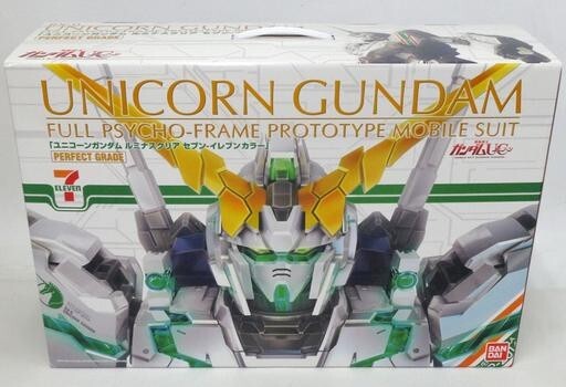 中古プラモデル 1/60 PG RX-0 ユニコーンガンダム ルミナスクリア セブンイレブンカラーver.拍卖