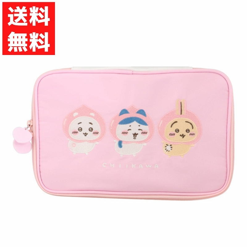 CW マルチポーチ ちいかわ うさぎ ハチワレ ピーチシリーズ 小物入れ ケース 収納 ポーチ 仕分け ポケット拍卖