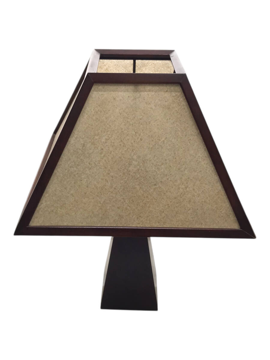 佐藤清商店 スタンドライト 民藝 民芸家具 卓上 ランプ 照明 木製 和紙 /北海道民芸 さとうきよし拍卖