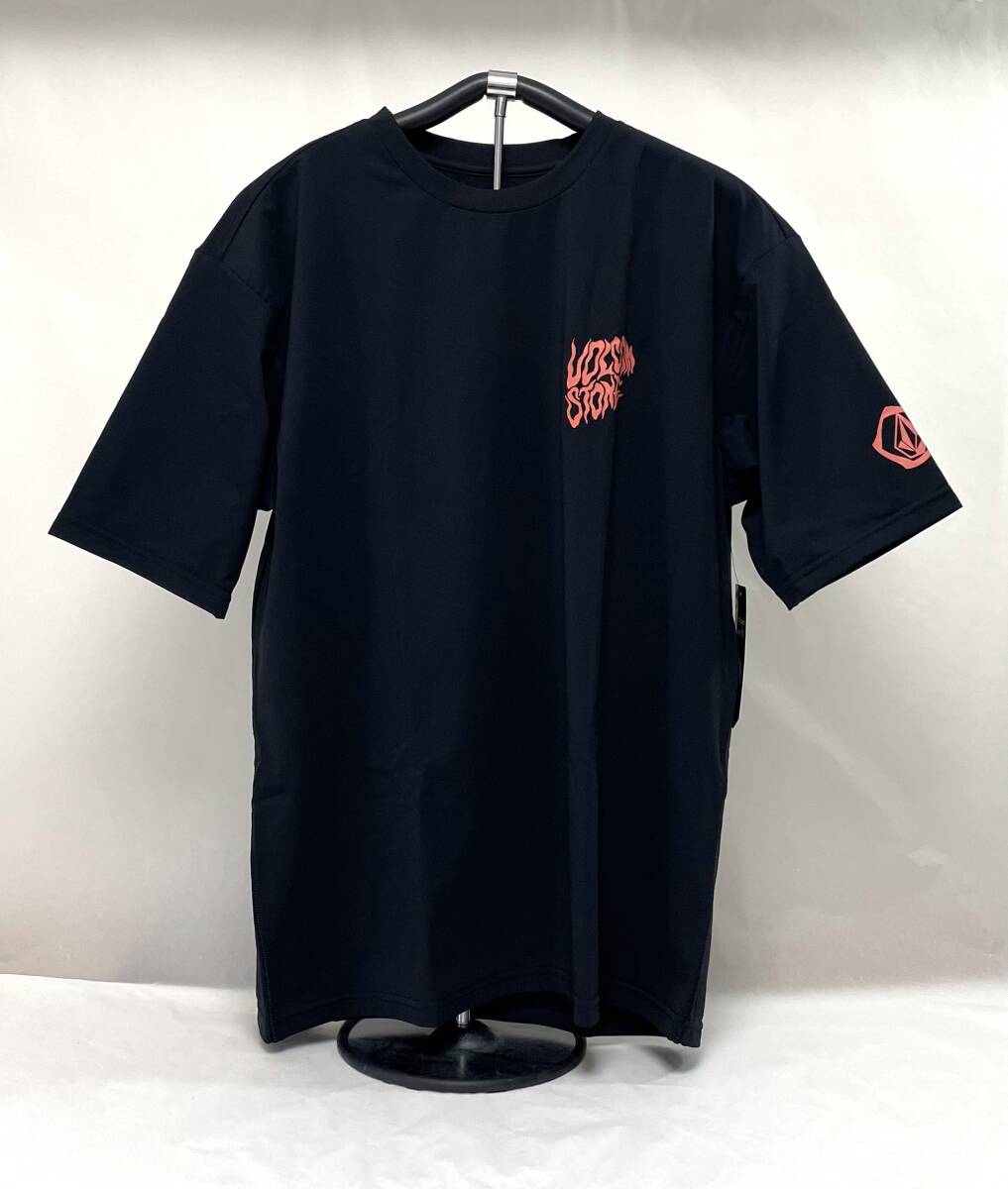 VOLCOM ボルコム A9122500BLK① メンズ XLサイズ 半袖ラッシュガード サーフTシャツ UVカット ブラック色 ヴォルコム 新品 即決 送料無料拍卖
