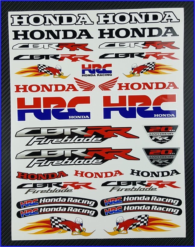 HONDA HRCレーシング Woodpecker ステッカー CBR600RR CBR1000RR S307拍卖