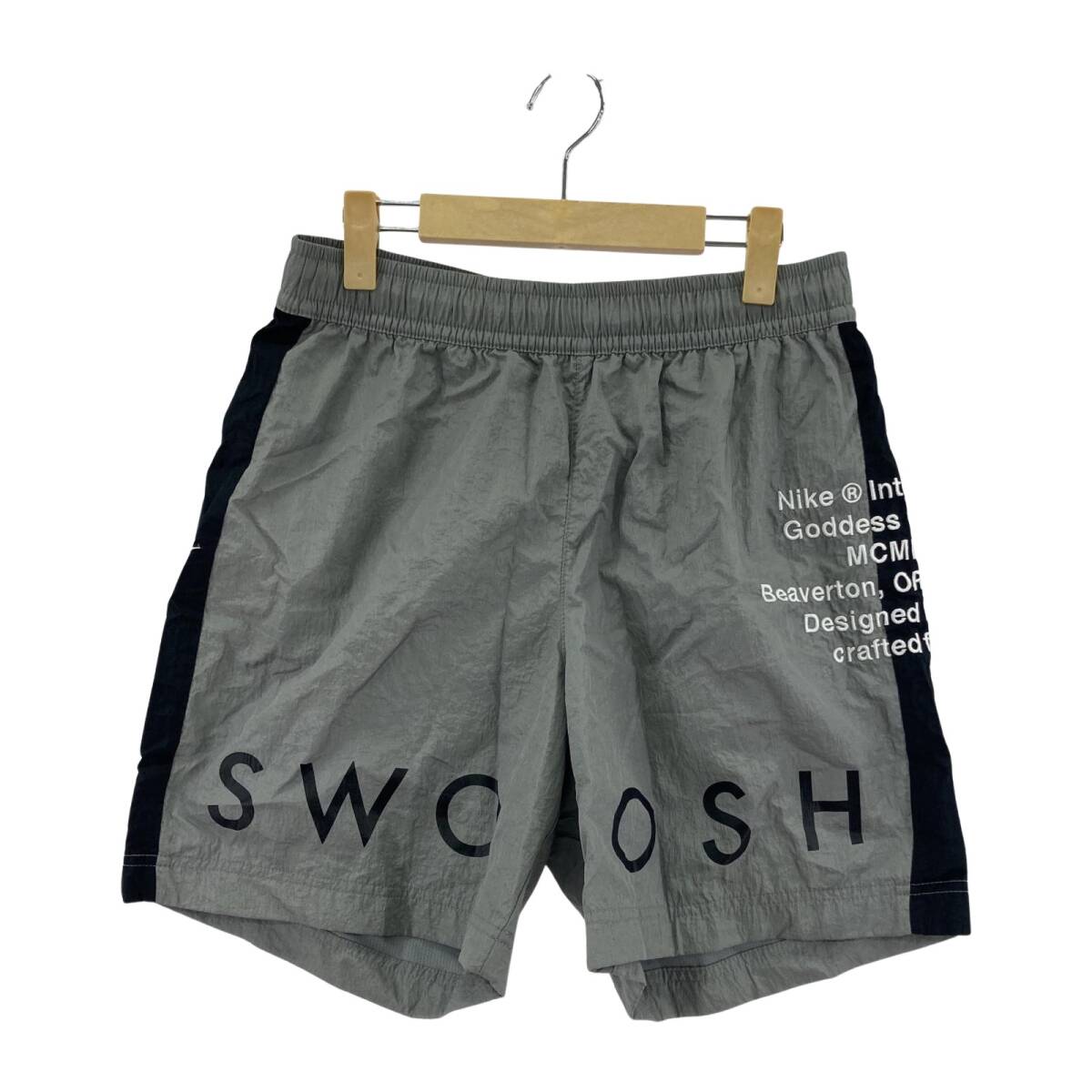 NIKE ナイキ ロゴ ショート パンツ sizeS/グレー ゆうパケットOK拍卖