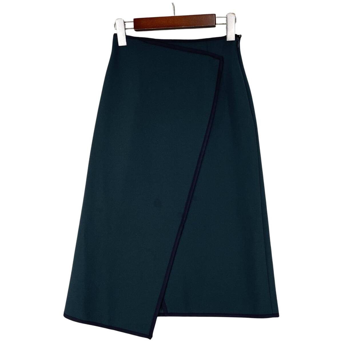 INDIVI インディヴィ ラップ風 スカート size03/グリーン系拍卖