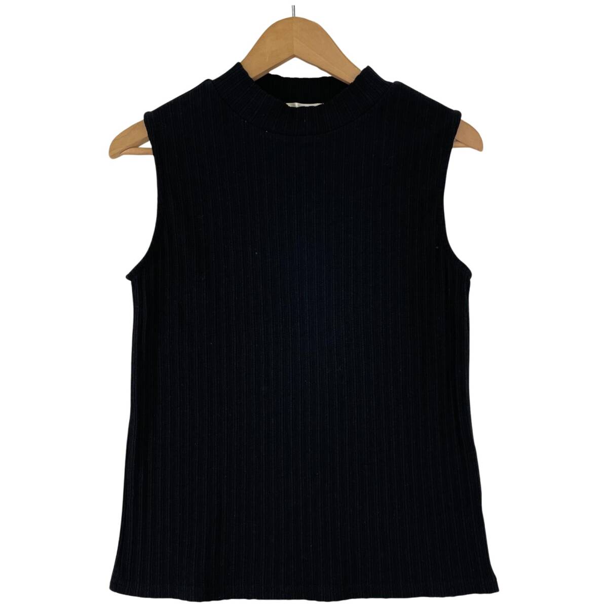 BEAMS HEART ビームスハート モックネック ノースリーブ カットソー size表記なし/ブラック ゆうパケットOK拍卖