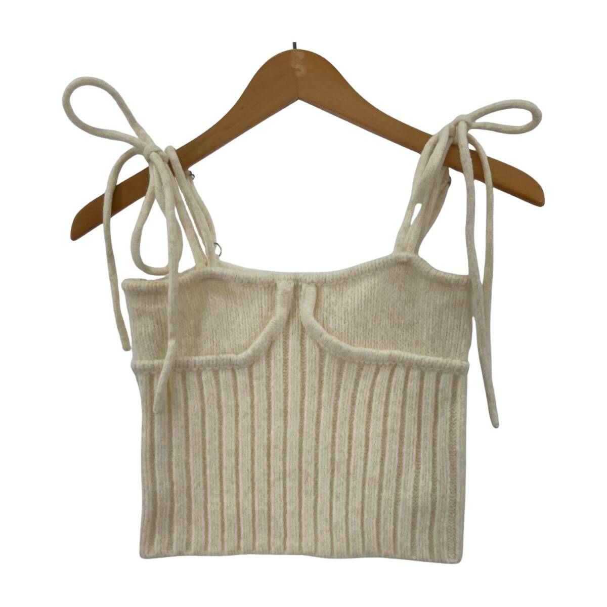 ANDMARY アンドマリー リブニット キャミソール sizeF/アイボリー拍卖