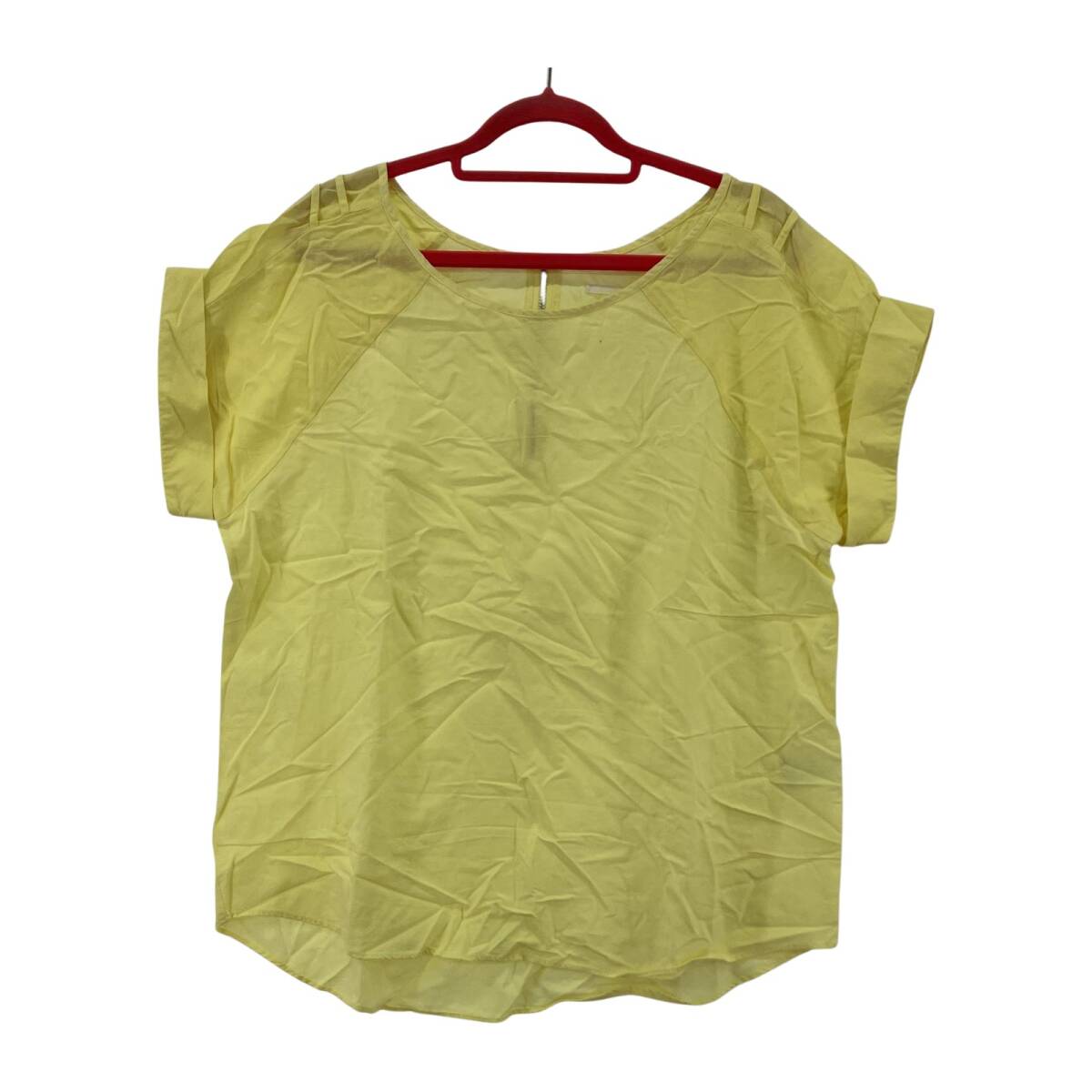 URBAN RESEARCH アーバンリサーチ フレンチスリーブ カットソー sizeFREE/イエロー ゆうパケットOK拍卖