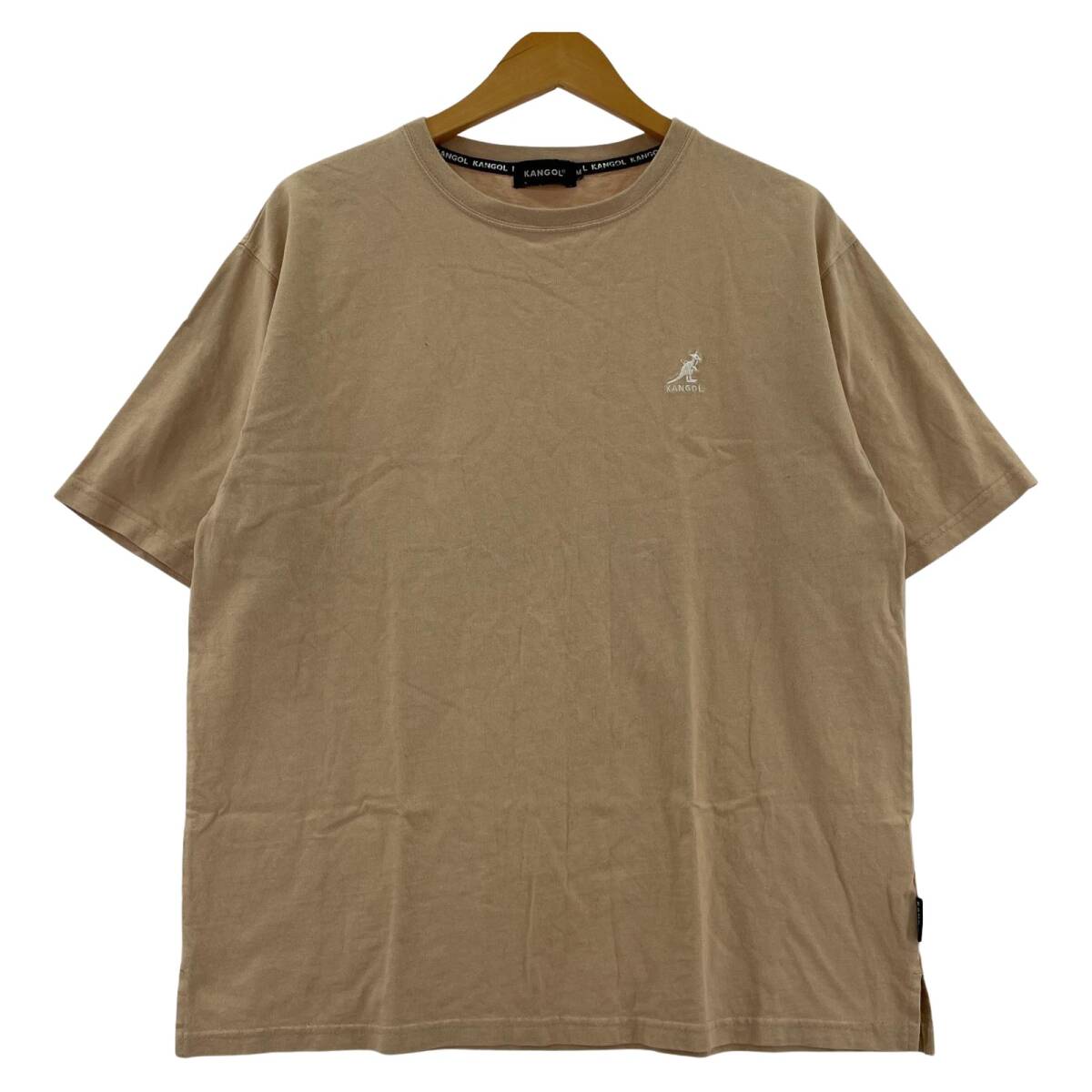 KANGOL カンゴール クルーネック 半袖Tシャツ sizeM/ベージュ拍卖