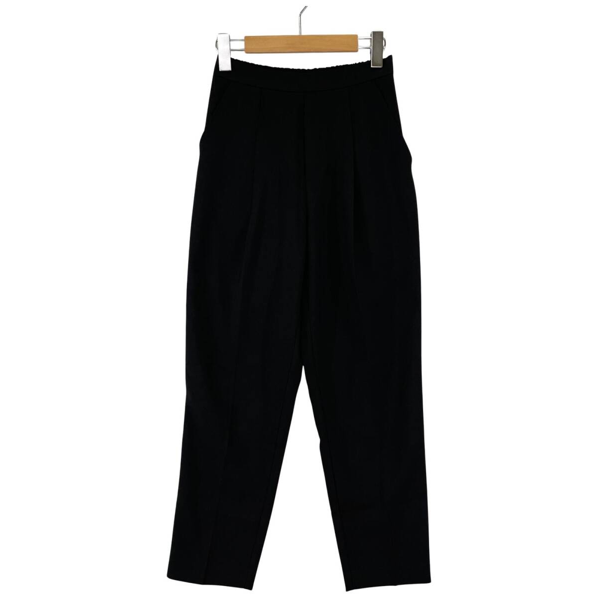 Flolia フロリア タックイージー パンツ sizeS/ブラック ゆうパケットOK拍卖