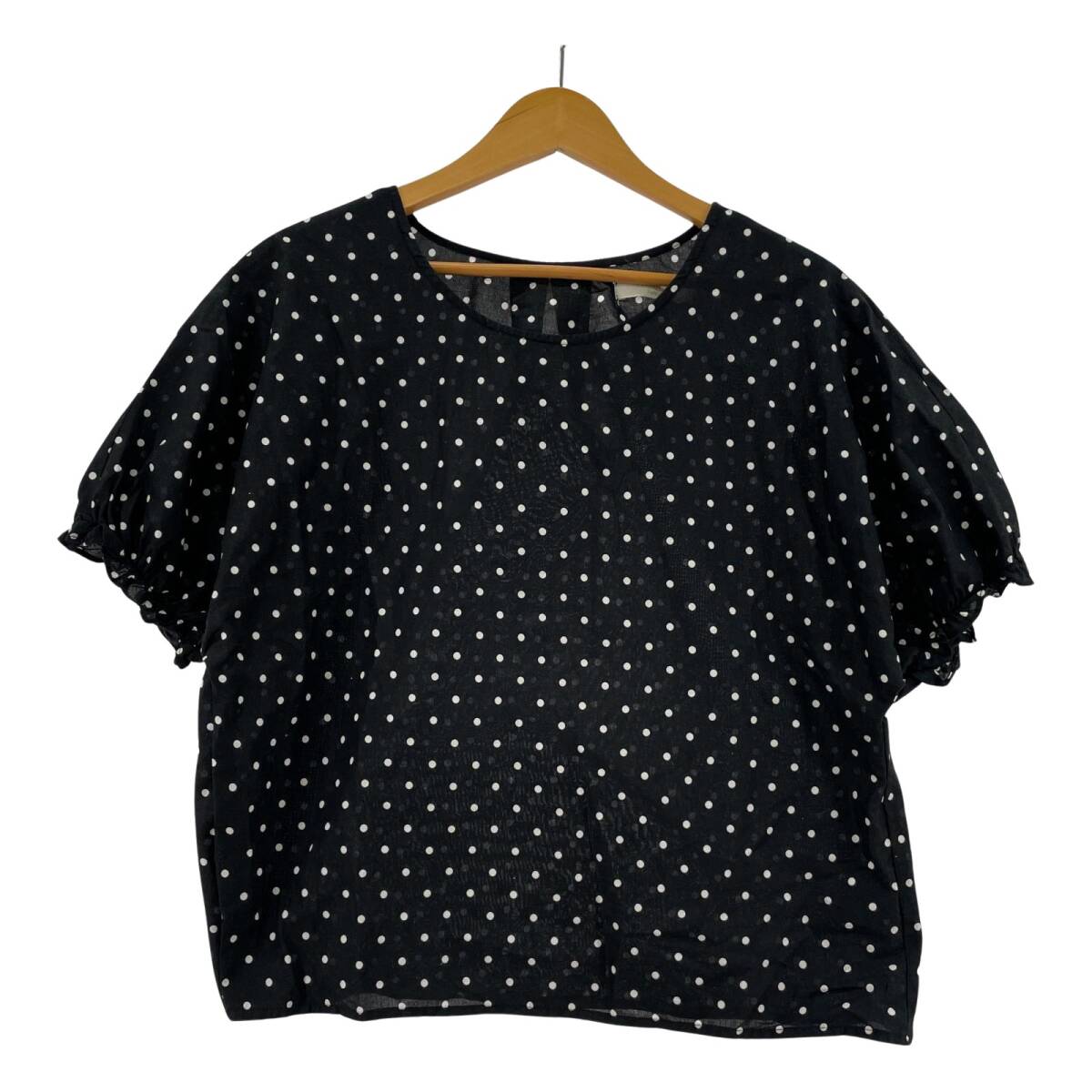 DISCOAT ディスコート ドット ブラウス sizeL/ブラック系 ゆうパケットOK拍卖
