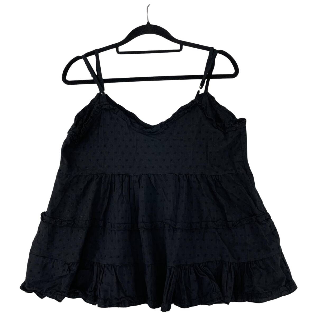 SOLLON. ソルロン ドット キャミソール sizeF/ブラック拍卖