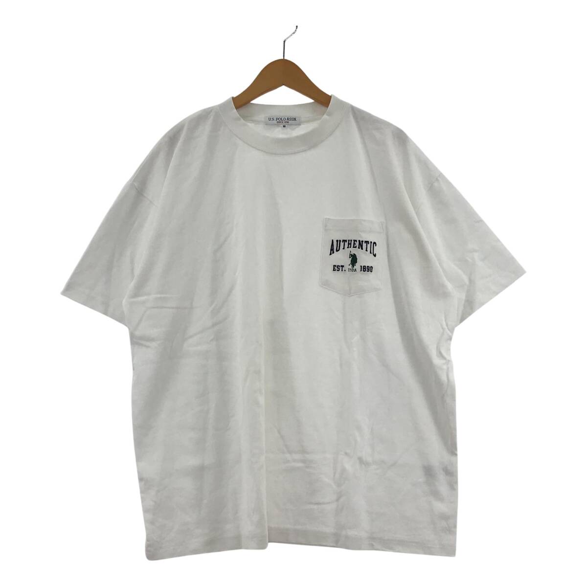U.S POLO ASSN. ユーエスポロアッスン ポケット刺繍 半袖Tシャツ sizeM/ホワイト拍卖