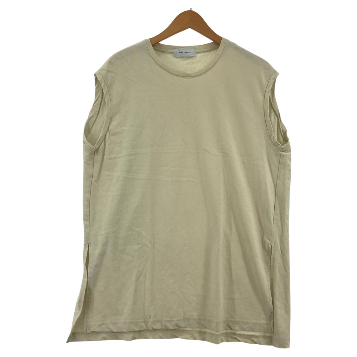 ADAM ET ROPE'アダムエロペ ノースリーブ カットソー sizeF/アイボリー ゆうパケットOK拍卖