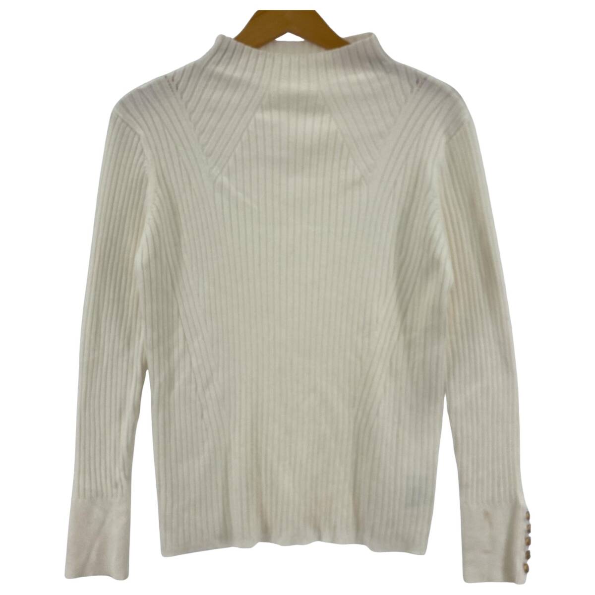 Bou Jeloud ブージュルード ハイネック リブ ニット sizeFREE/オフホワイト拍卖