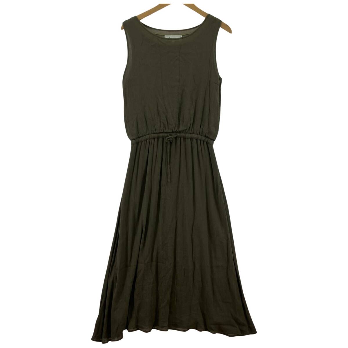 Rope Picnic ロペピクニック ドロスト ノースリーブ ワンピース size38/カーキ拍卖