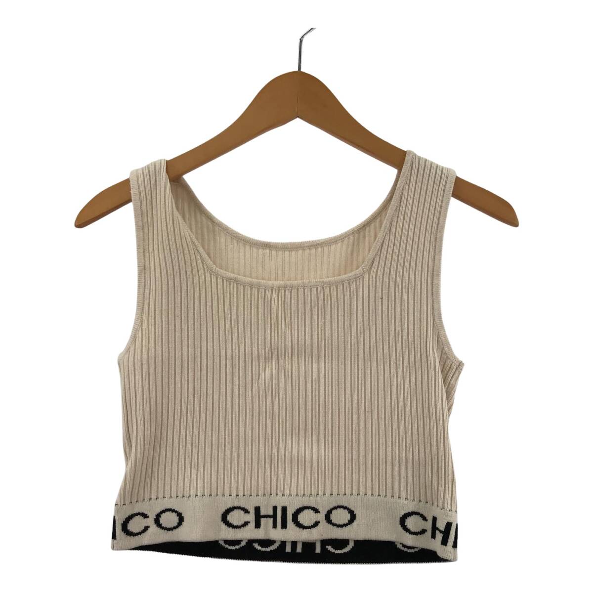 Chico チコ ニット タンクトップ sizeF/アイボリー ゆうパケットOK拍卖