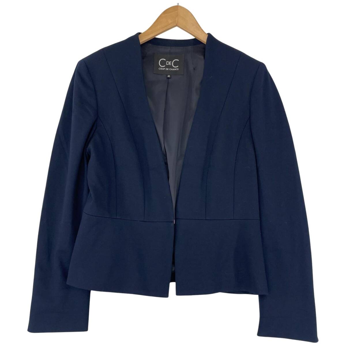 COUP DE CHANCE クードシャンス ジャケット size40/ネイビー拍卖