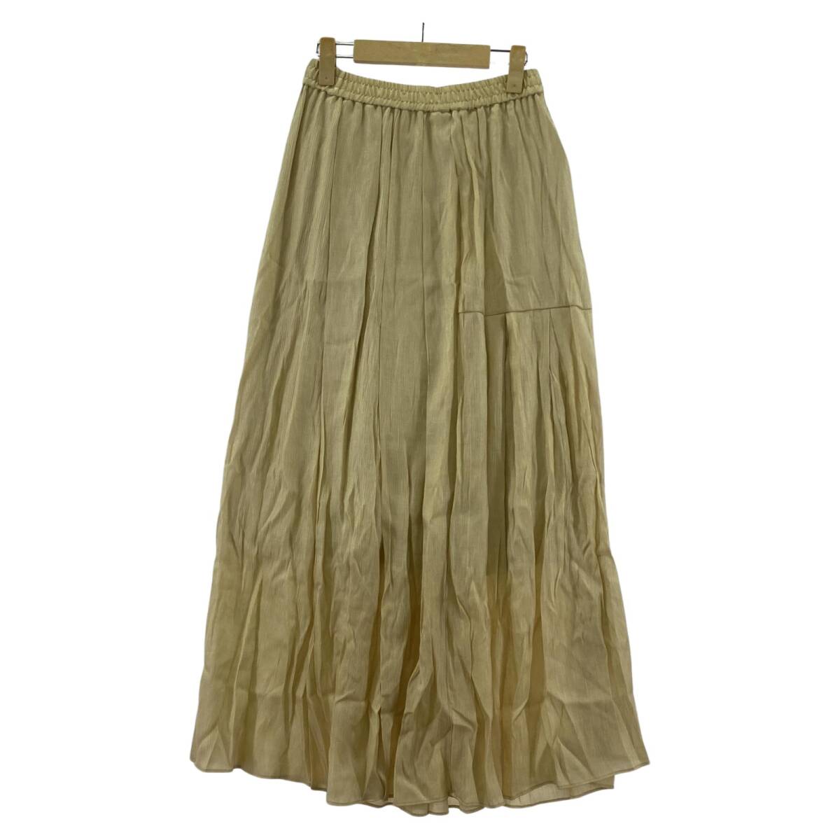 JEANASIS ジーナシス ロング スカート sizeF/イエロー系 ゆうパケットOK拍卖