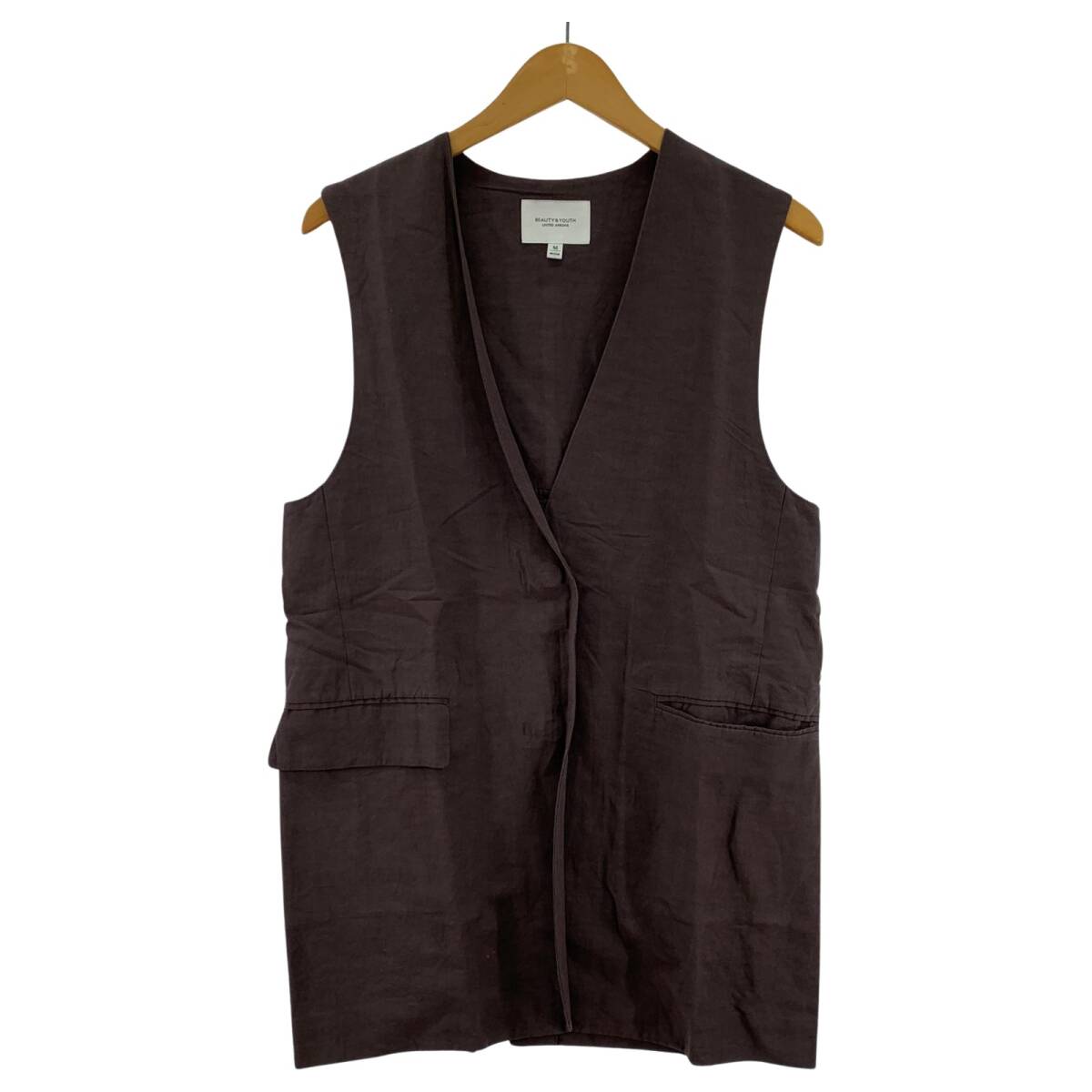 BEAUTY & YOUTH ビューティ&ユース ユナイテッドアローズ リネン混 カラーレス ベスト size表記なし/モカ拍卖