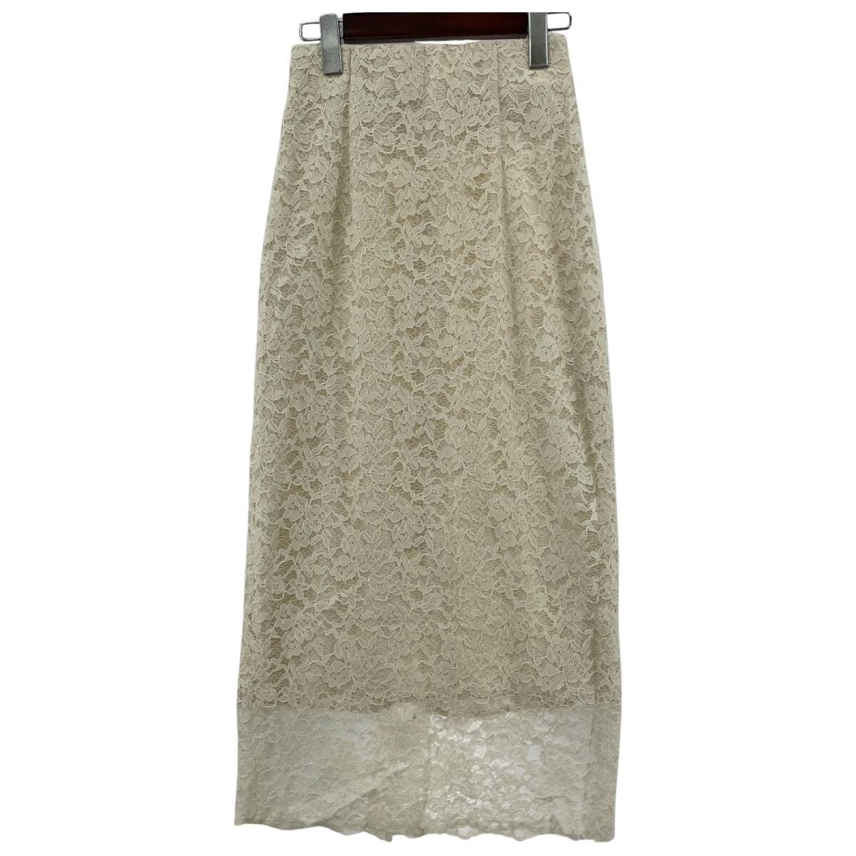 Rouge vif ルージュヴィフ アバハウス レース マキシ スカート size34/アイボリー ゆうパケットOK拍卖