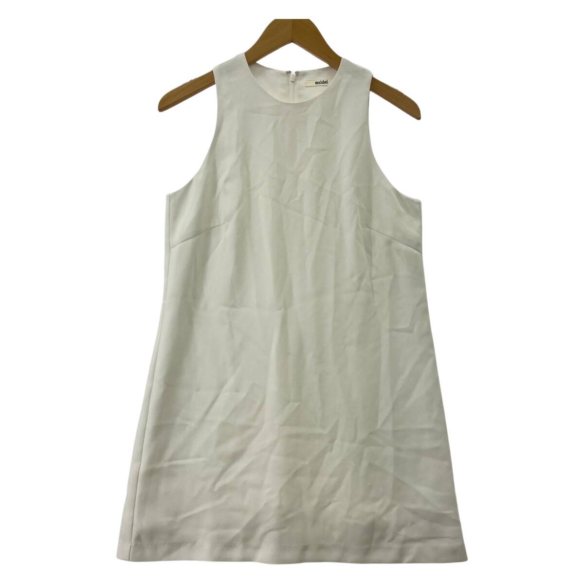 snidel スナイデル ノースリーブ ワンピース size0/ホワイト ゆうパケットOK拍卖