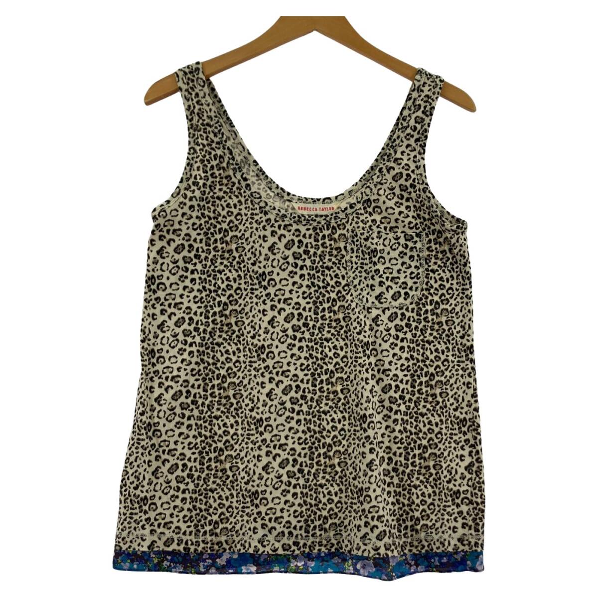 REBECCA TAYLOR レベッカテイラー ヒョウ柄 タンクトップ size表記なし/ブラウン系 ゆうパケットOK拍卖