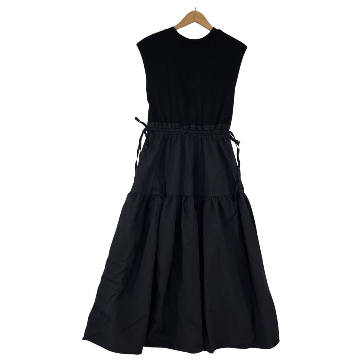 SENSE OF PLACE センスオブプレイス アーバンリサーチ 素材切替 ワンピース sizeCOMPACT/ブラック拍卖