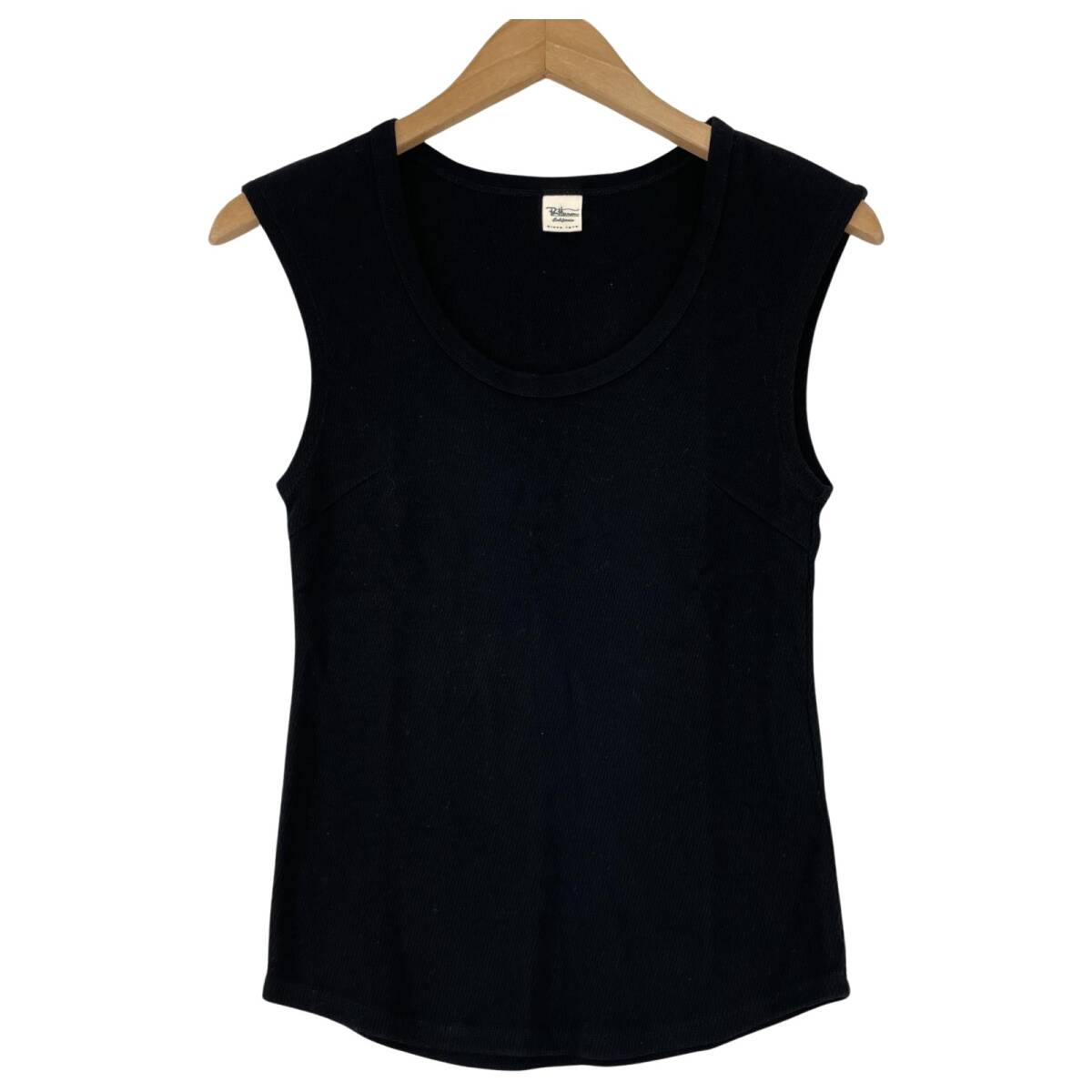Ron Herman ロンハーマン フレンチスリーブ Uネック カットソー sizeS/ブラック ゆうパケットOK拍卖