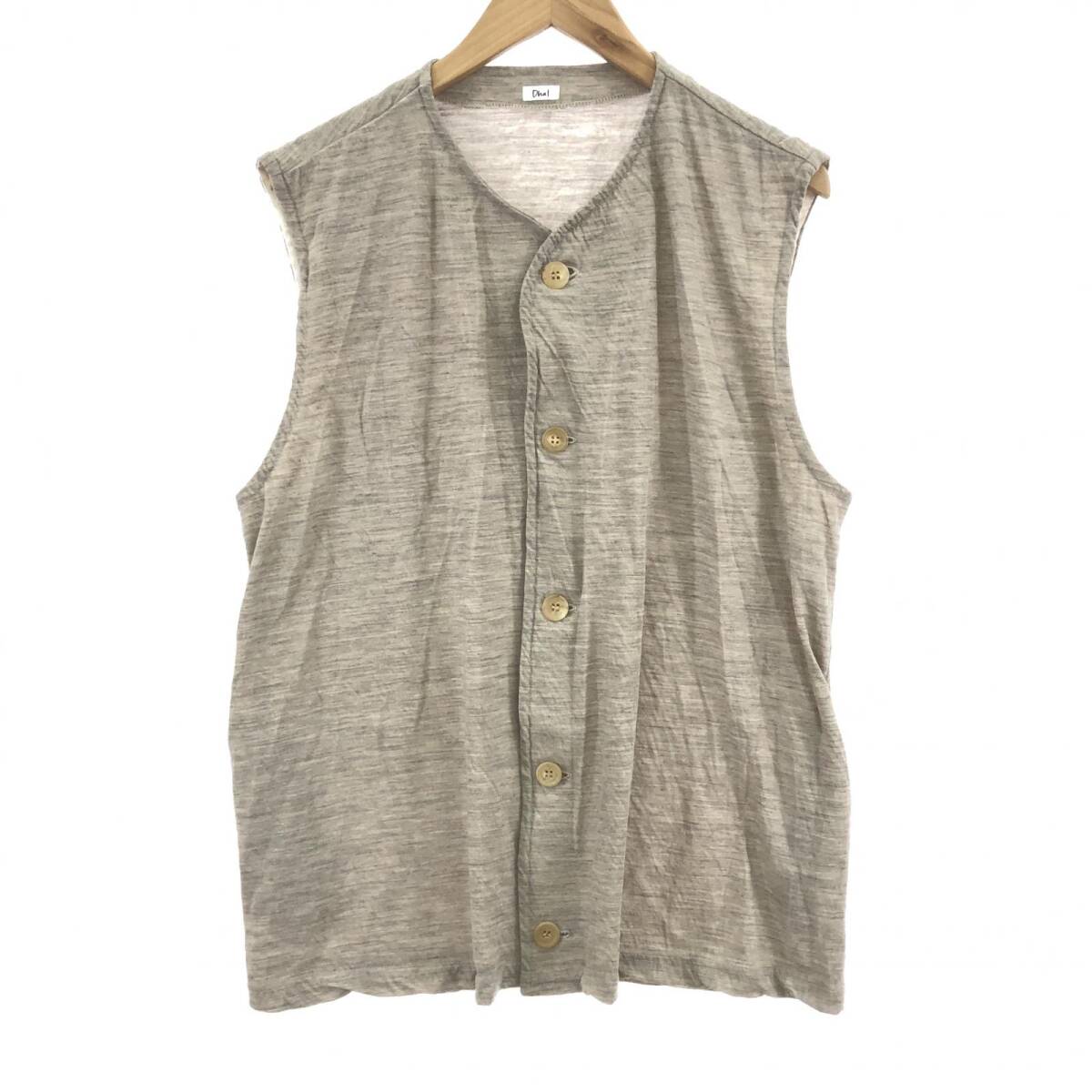 Dhal ダル Wool Ester V Vest ベスト size表記なし/ベージュ拍卖