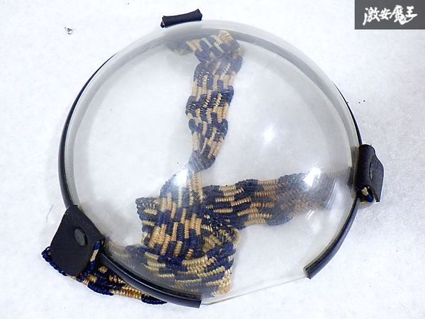 ★当時物!!★ 社外 ドーム型 ヘッドライト カバー ライトプロテクター ライトガード 飛散防止 バイク 族車 暴走族 筑豊仕様 160φ 棚O-2-2拍卖