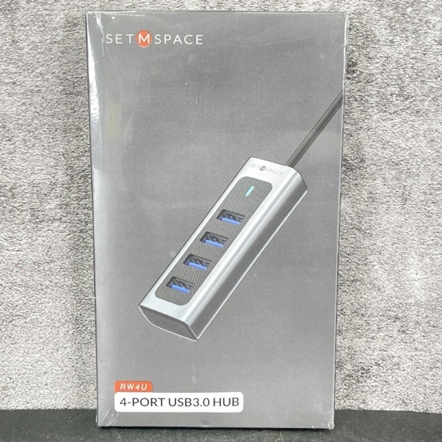 送料無料 新品未開封 SET M SPACE RW4U 4ポート USB3.0 ハブ 4口 グレー / 900415 在★9拍卖