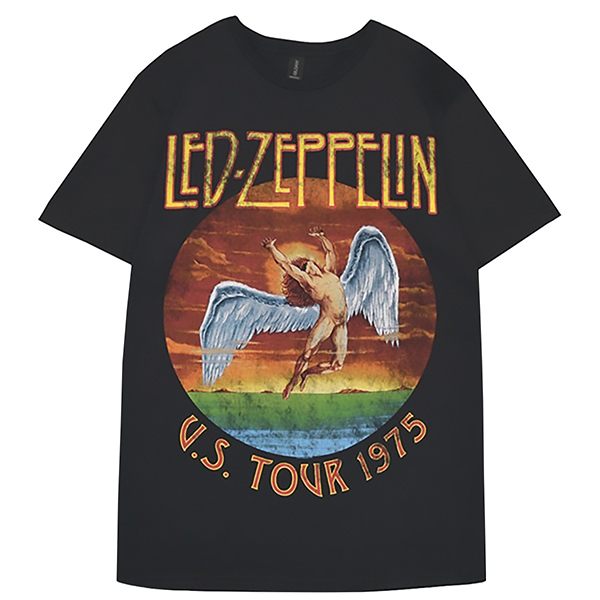 LED ZEPPELIN レッドツェッペリン USA Tour '75 Tシャツ Lサイズ オフィシャル拍卖