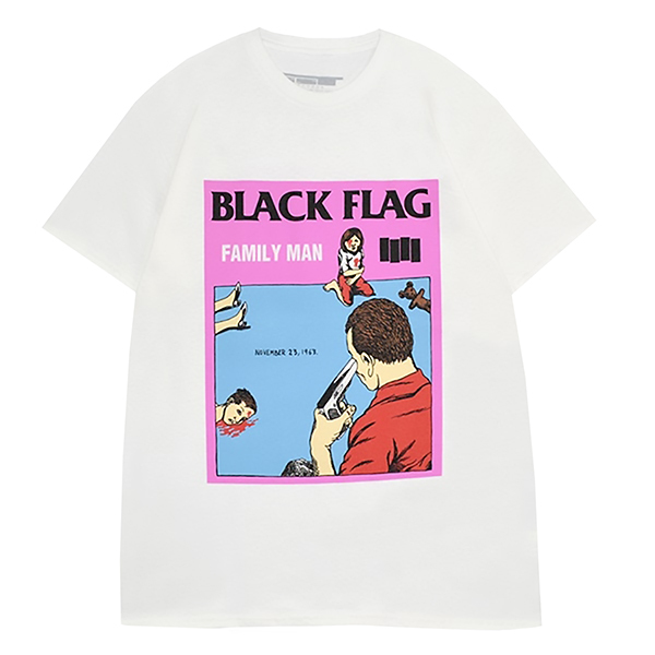BLACK FLAG ブラックフラッグ Family Man Tシャツ XLサイズ オフィシャル拍卖