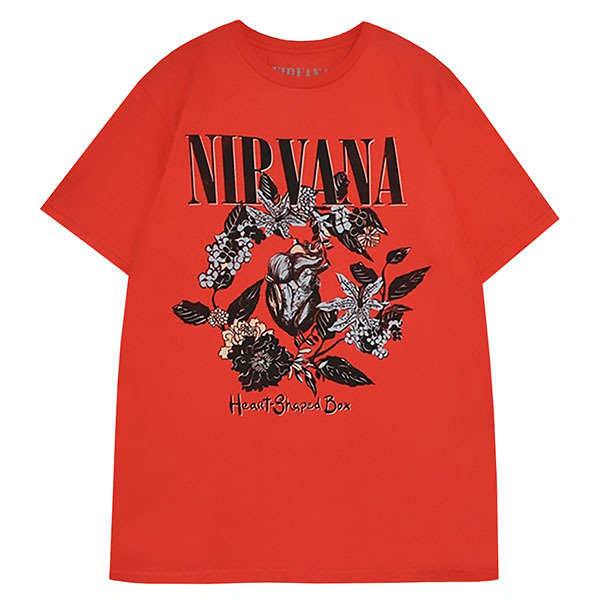 NIRVANA ニルヴァーナ Heart Shaped Box Tシャツ (2) RED Lサイズ オフィシャル拍卖